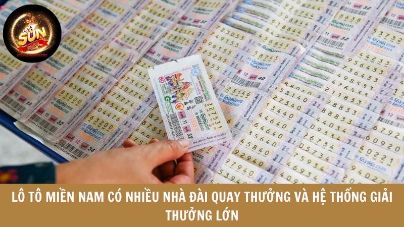 Lô tô miền Nam có nhiều nhà đài quay thưởng và hệ thống giải thưởng lớn