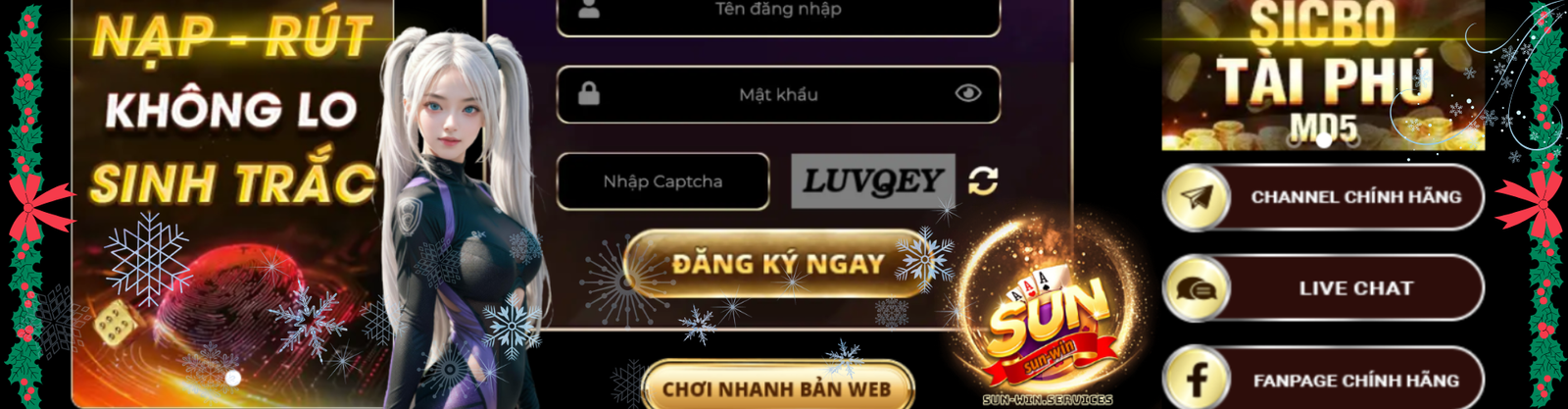 SUNWIN Banner trang chủ ch&agrave;o đ&oacute;n 2025
